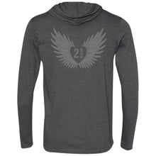 Load image into Gallery viewer, 2 Down Heart Angel Wings LS T-Shirt Hoodie
