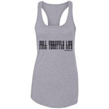 Load image into Gallery viewer, Stacked Full Throttle Life Ladies Ideal Racerback Tank
