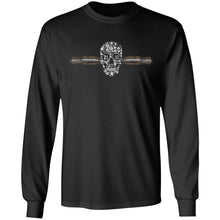 Load image into Gallery viewer, The Kaci Leopard and Floral Skull LS Ultra Cotton T-Shirt
