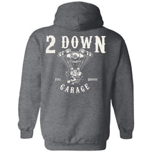 Load image into Gallery viewer, 2 Down Garage Pan Head Motor Pullover Hoodie
