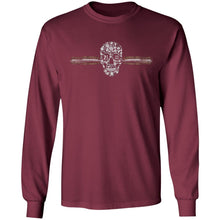 Load image into Gallery viewer, The Kaci Leopard and Floral Skull LS Ultra Cotton T-Shirt

