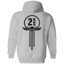 Load image into Gallery viewer, 2 Down Motorcycle Chain Pullover Hoodie
