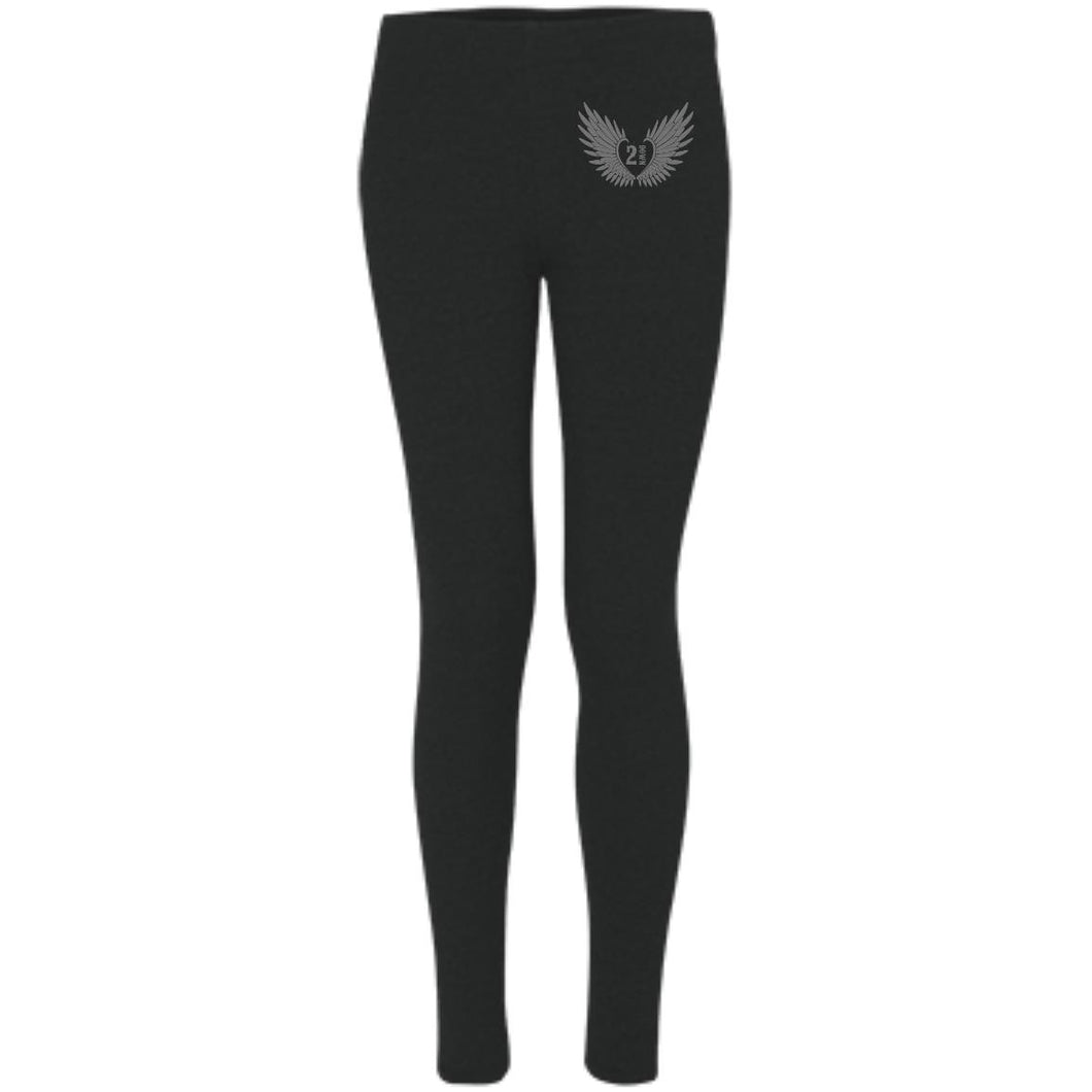 2 Down Heart Angel Wings Women's Leggings