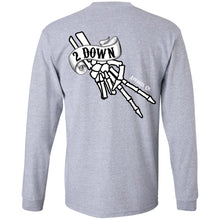 Load image into Gallery viewer, 2 Down Double Signature Finger Logo LS Ultra Cotton T-Shirt
