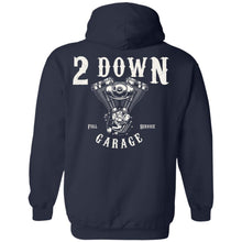 Load image into Gallery viewer, 2 Down Garage Pan Head Motor Pullover Hoodie
